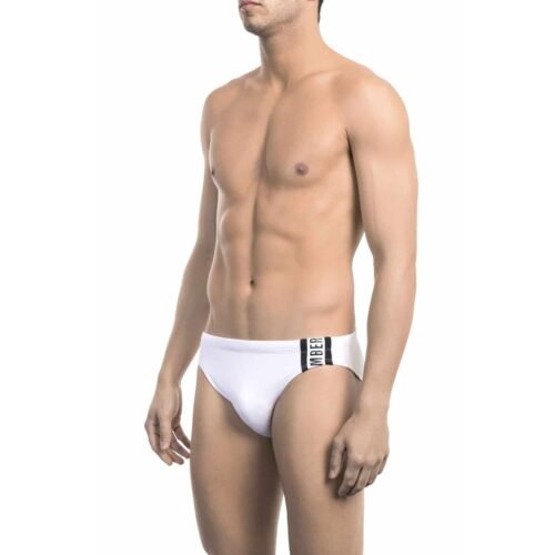 Bikkembergs Beachwear BKK1MSP02_WHITE&BLACK